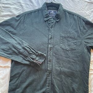 MBX Button-Up Shirt in Washed Green - S/M